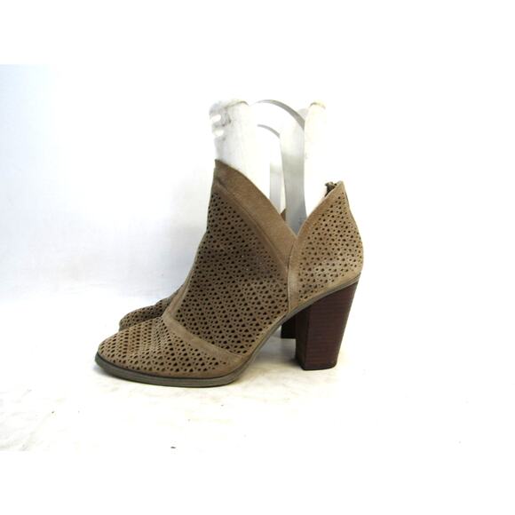 Vince Camuto Womens Size 10 M Brown Suede Zip Ankle Fashion Boots Bootie - Picture 1 of 11